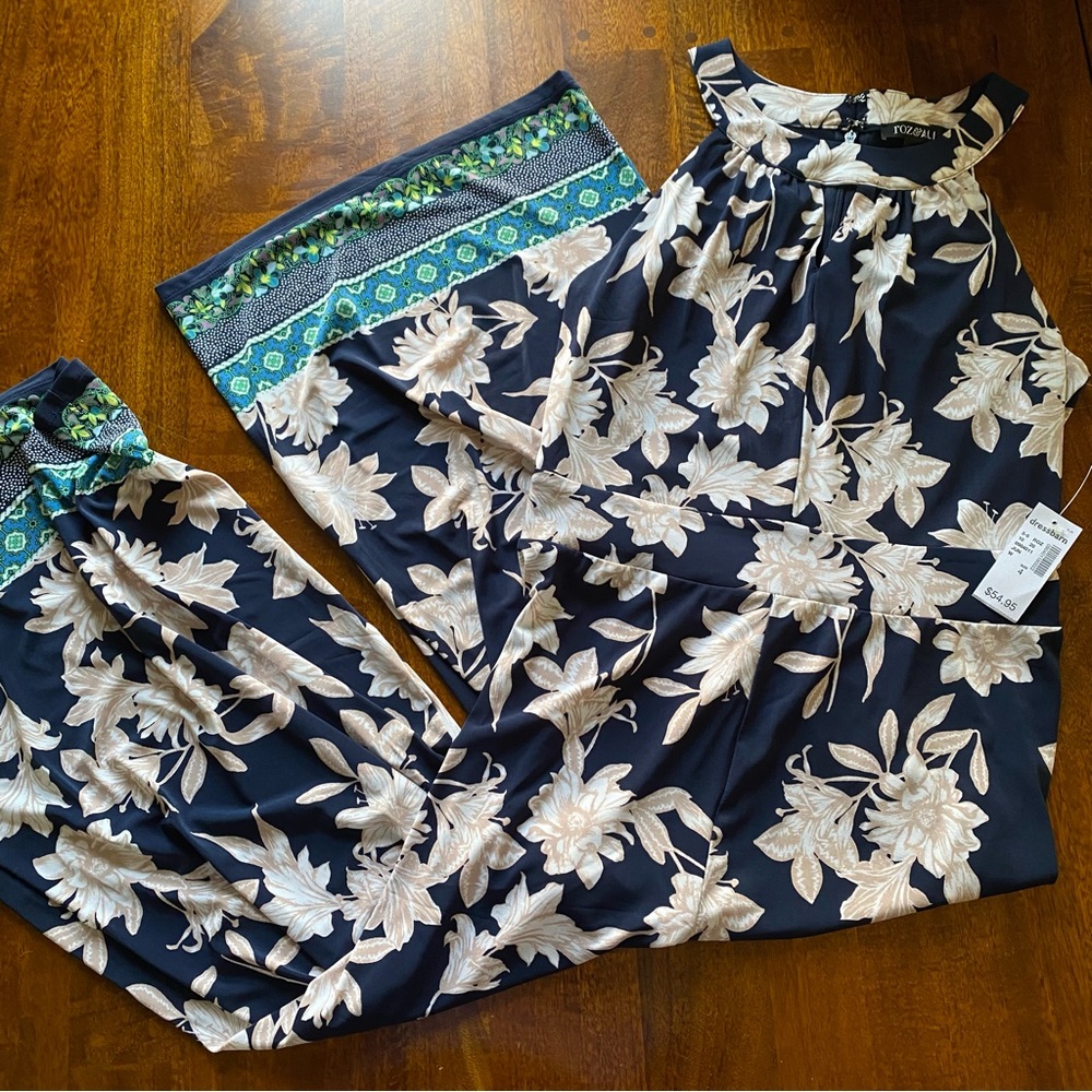 Dressbarn Roz & Ali Halter Jumpsuit